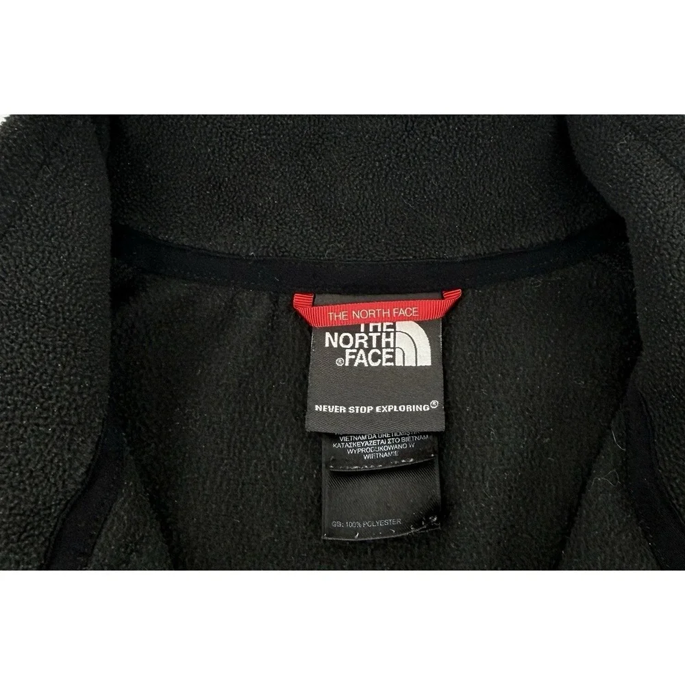 The North Face 1/4 Zip Fleece‎ Men's L Black Polartec Lightweight